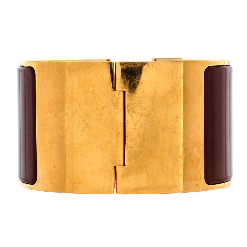 Hermes Extra Wide Clic H Bracelet Enamel - Picture 2 of 3